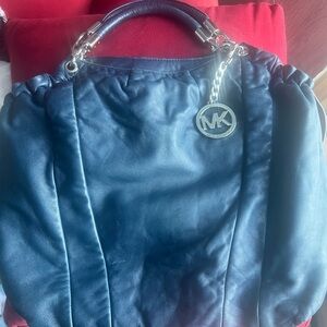 Michael Kors Navy lambskin hobo